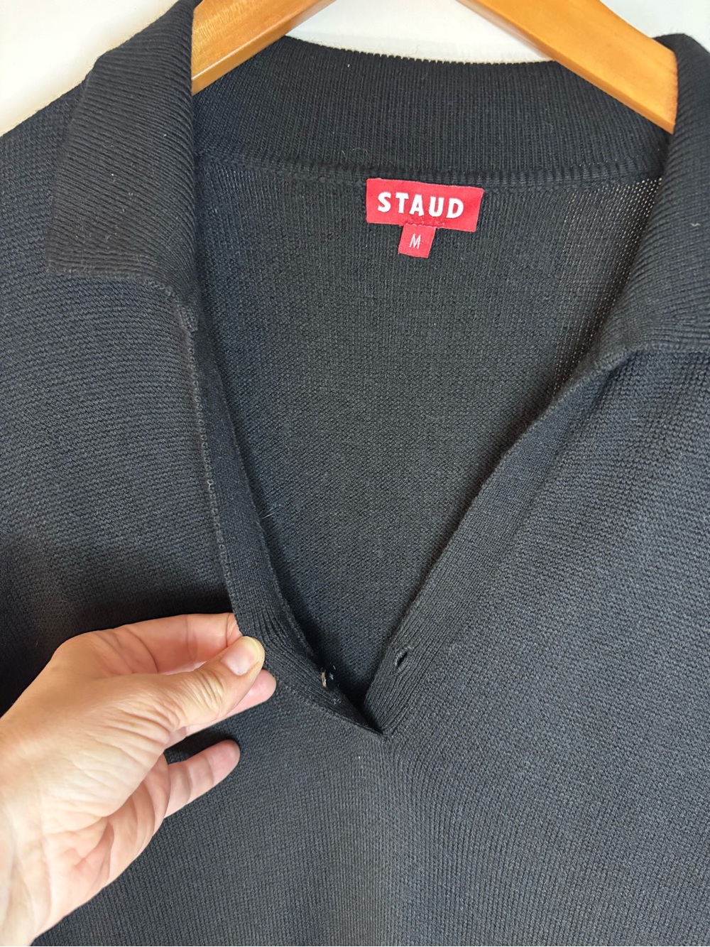 STAUD Black Long Sleeve Sweater Dress - Picture 4 of 9